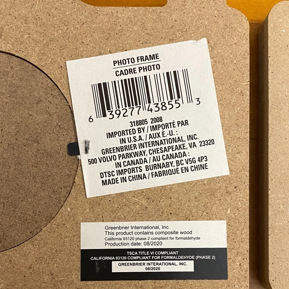 Wooden Camera Photo Frame Set of 3